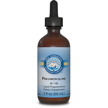 Pregnenolone K-19 liquid drops by Apex Energetics for adrenal, energy, and brain support