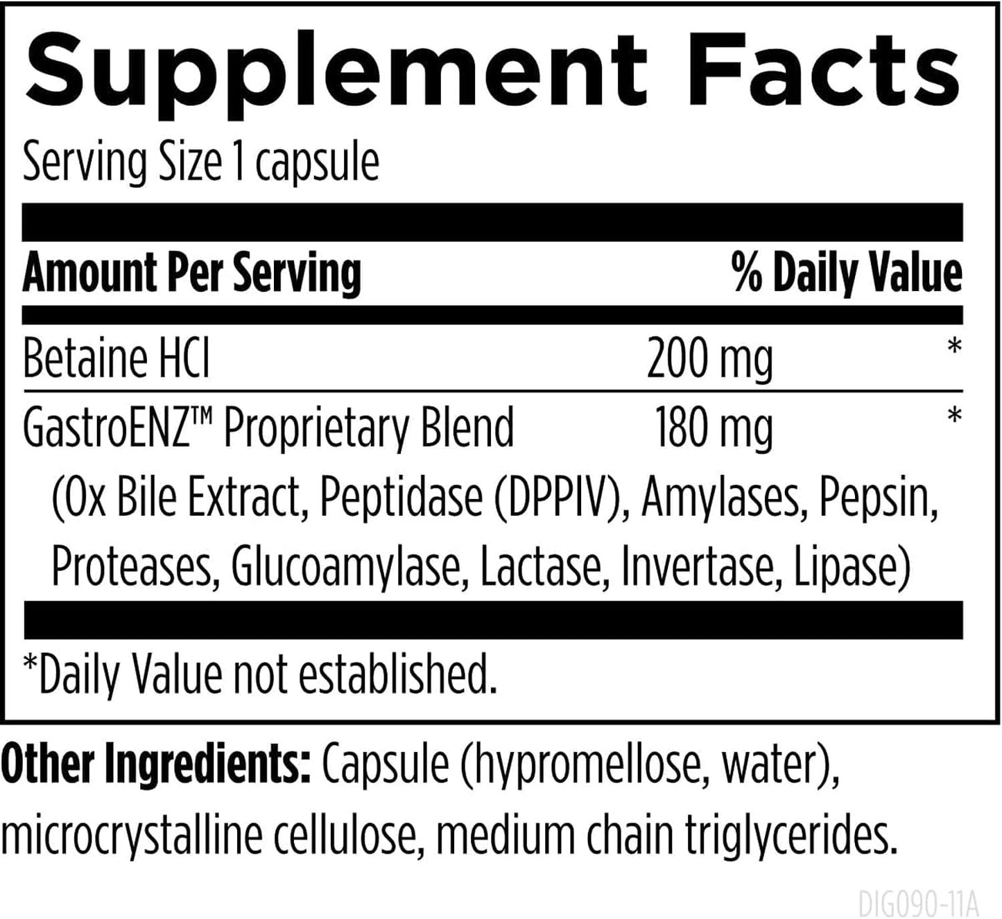 DigestZymes™ - Designs for Health - Comprehensive Digestive Support - Stomach Acid - OX Bile