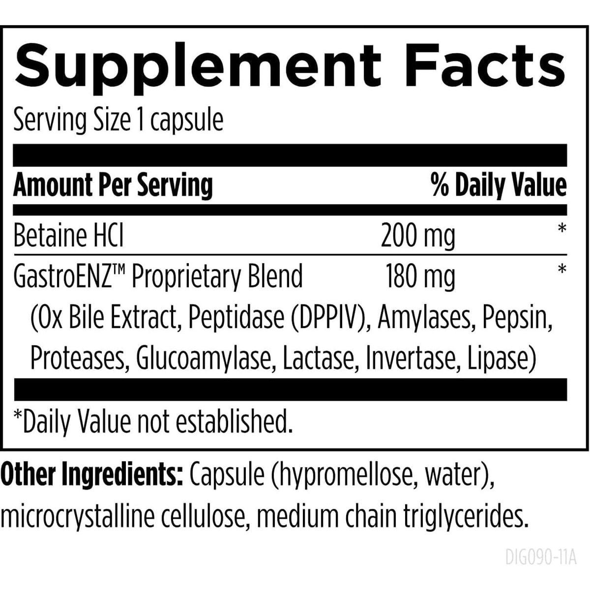 DigestZymes™ - Designs for Health - Comprehensive Digestive Support - Stomach Acid - OX Bile