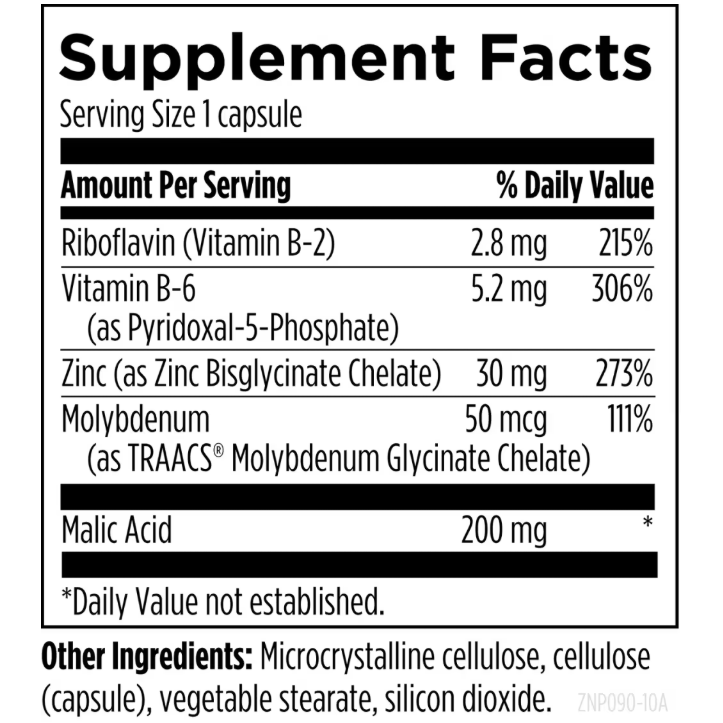 Zinc Supreme - Designs for Health - Zinc, B2, B6 and Molybdenum cofactors
