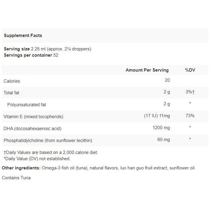 Brain-E DHA (K-53) - Apex Energetics - High Quality Source of Omega 3 DHA