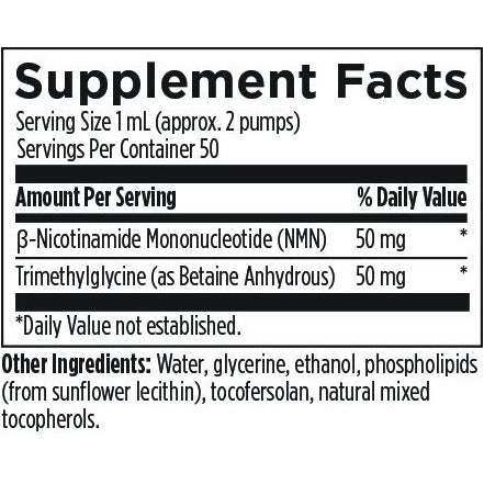 Liposomal NMN Synergy™ - Designs for Health - NAD+ improves energy utilization by cells and helps to repair damaged tissue