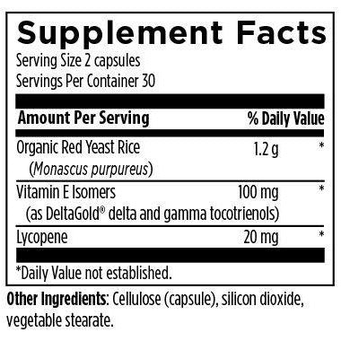 Designs for Health - Lipotrienols RYR - Comprehensive nutritional support for cardiac and vascular health.