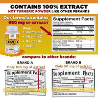 Thumbnail for Turmeric Curcumin C3 with Bromelain - DNA Formulas - Quercetin and 95% Curcuminoids - Rutin - Vitamin C - Non-GMO
