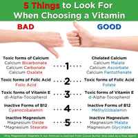 Thumbnail for Whole Food Multivitamin - DNA Formulas - Enhanced Bioavailable Wholefood Multivitamin for Men & Women - No Artificial Colors, Sugars or Preservatives - Activated Mineral Rich Vitamins