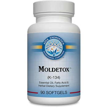 MoldDetox capsules by Apex Energetics with olive leaf and oregano for gut microbiome and detox support