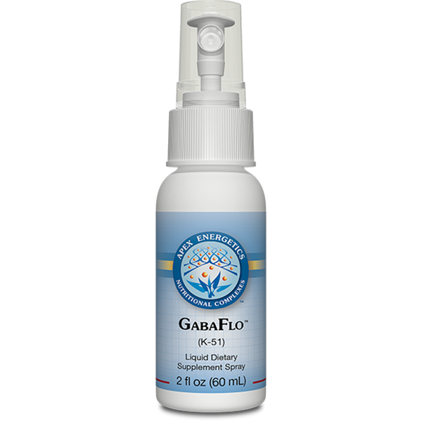 GabaFlo K-51 oral spray by Apex Energetics for GABA system and brain support