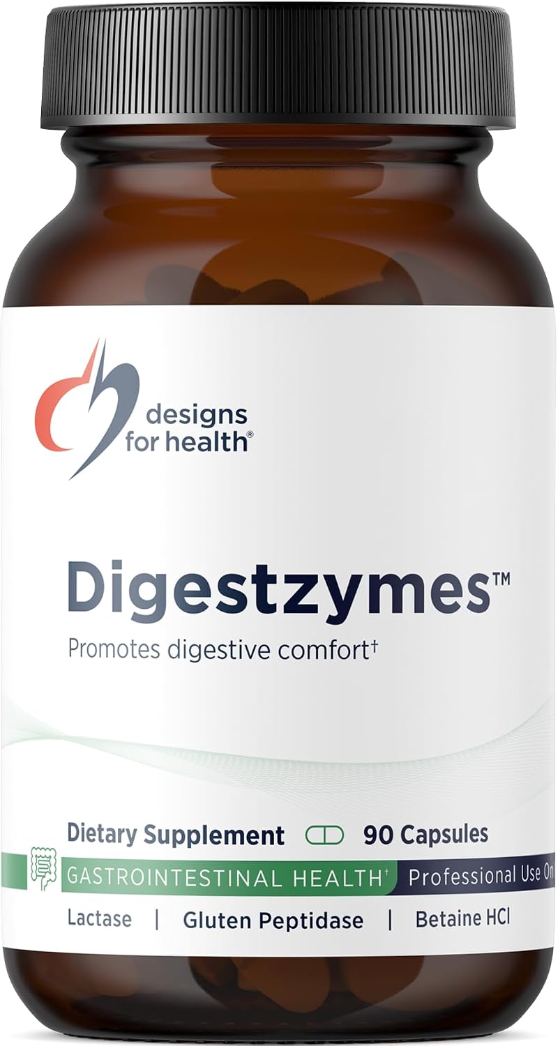 DigestZymes™ - Designs for Health - Comprehensive Digestive Support - Stomach Acid - OX Bile