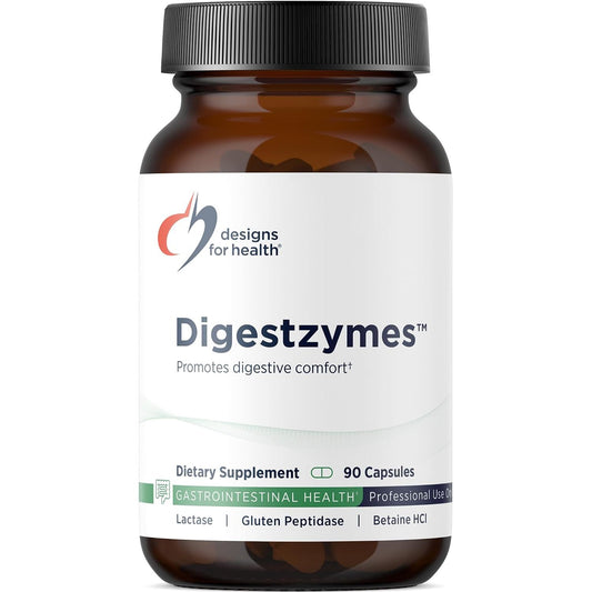 DigestZymes™ - Designs for Health - Comprehensive Digestive Support - Stomach Acid - OX Bile