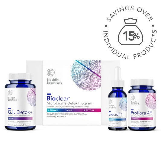 Bioclear Microbiome Detox Program kit by Bio-Botanical Research for gut cleanse and detox