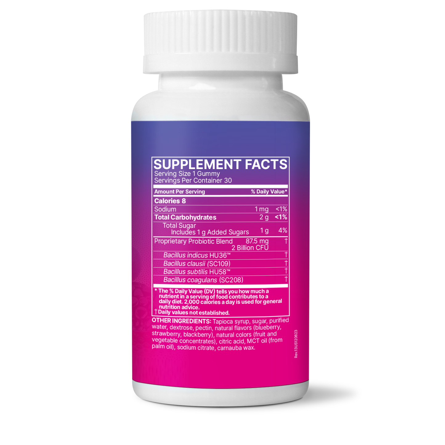 MegaSpore Gummies - Microbiome Labs - 100% spore-based proprietary probiotic blend