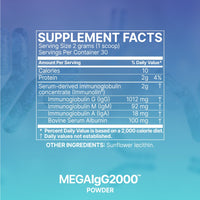 Thumbnail for Mega IgG2000 Powder - Microbiome Labs - Diary Free Immunoglobulin Support
