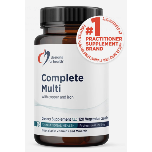 Complete Multi™ with Copper + Iron - Designs for Health - Comprehensive Multivitamin with Copper and Iron