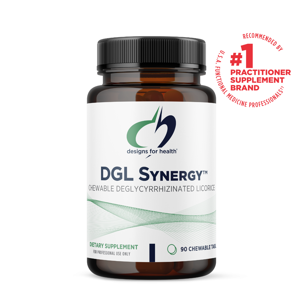 DGL Synergy chewable tablets by Designs for Health for digestion and stomach support