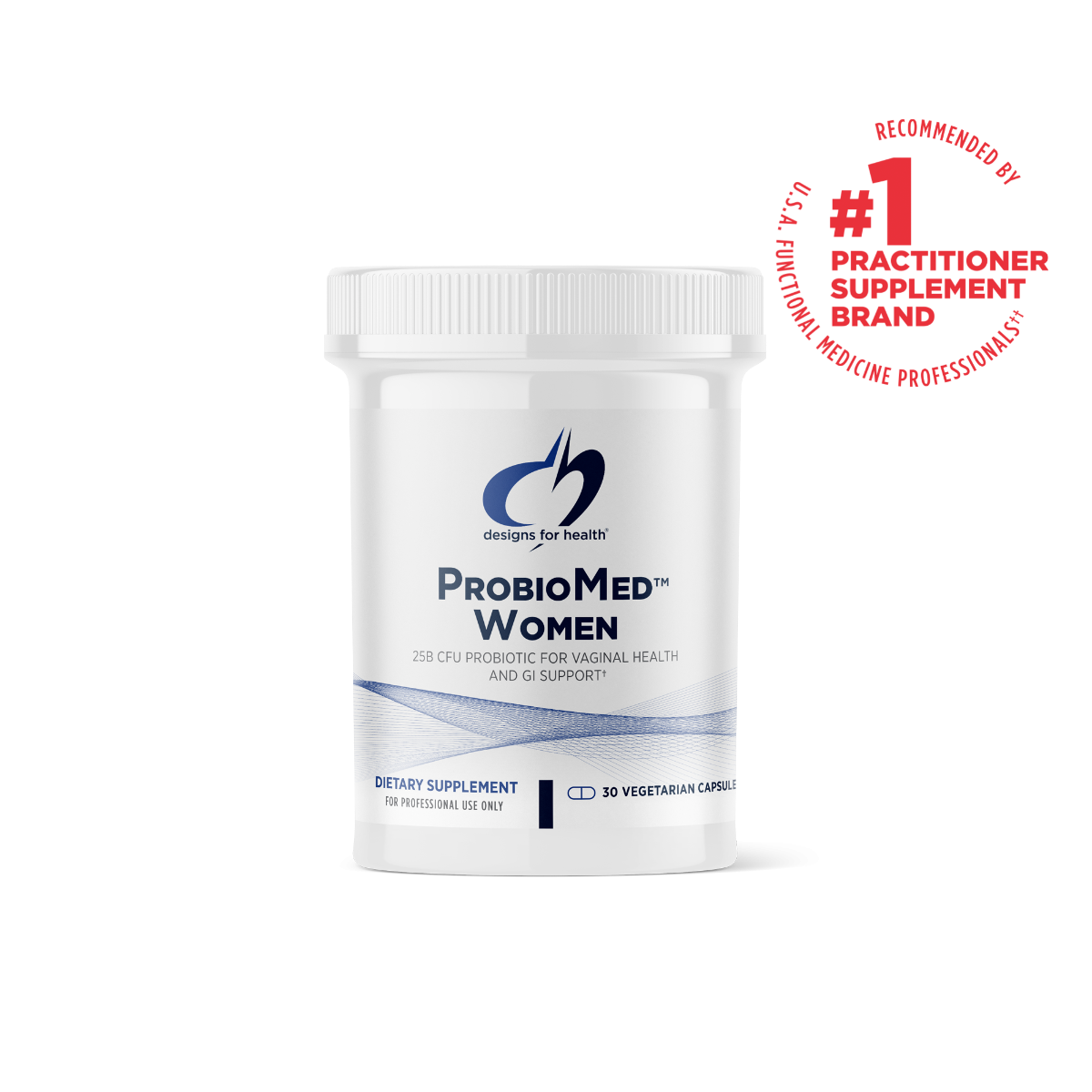 ProbioMed Women probiotic capsules by Designs for Health for vaginal and digestive health