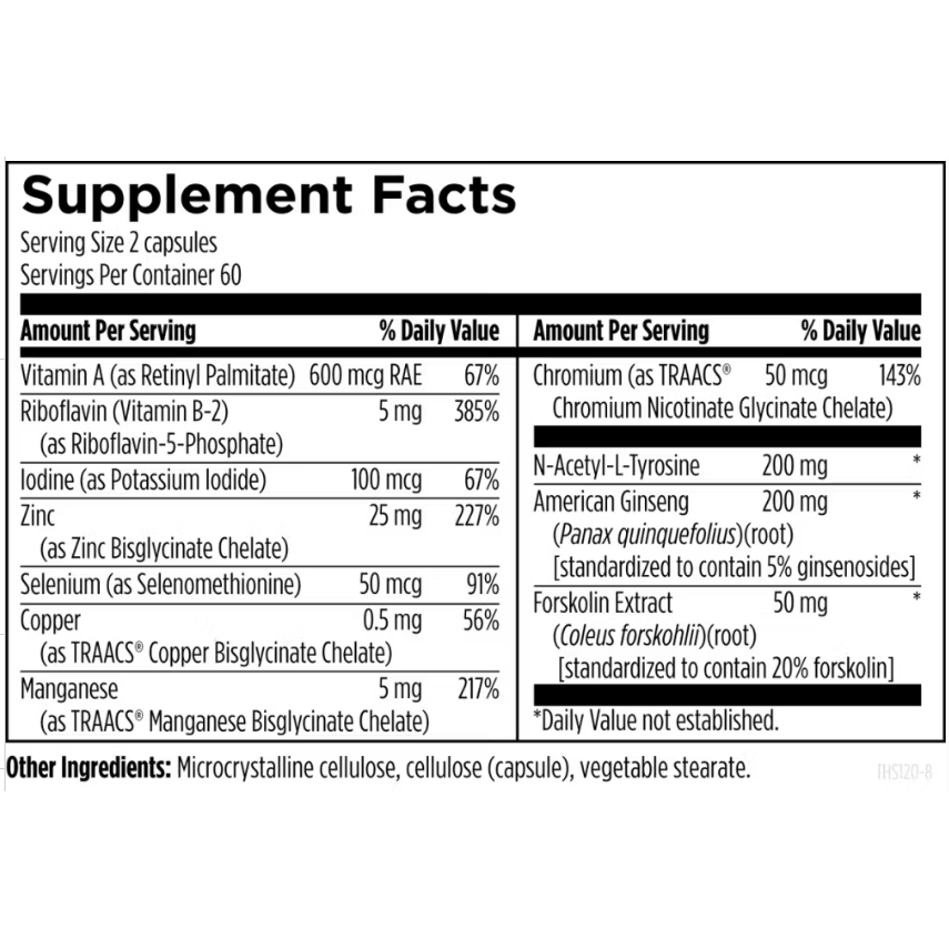 Thyroid Synergy - Designs for Health - Thyroid Conversion Formula T4 to T3