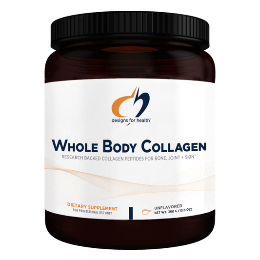 Whole Body Collagen hydrolyzed collagen peptide powder by Designs for Health for bone and joint support