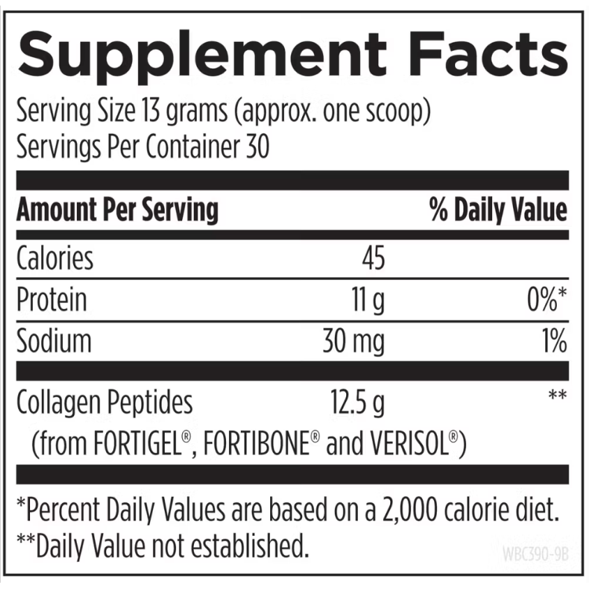 Whole Body Collagen - Designs for Health - Hydrolyzed collagen peptides with Foritgel, Fortibone and Verisol