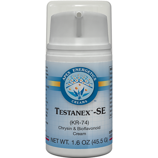 Testanex-SE topical male hormone support cream with chrysin by Apex Energetics