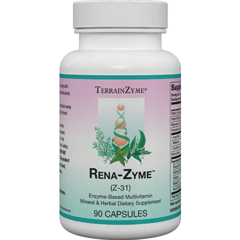 Rena-Zyme Z-31 kidney and urinary support capsules by Apex Energetics with goldenrod and nettle