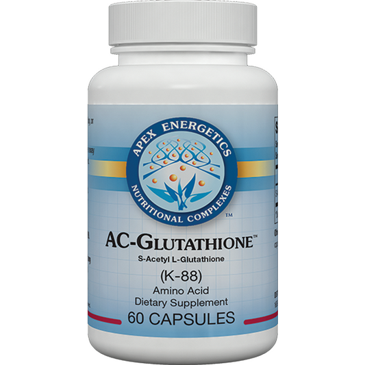 AC-Glutathione S-acetyl L-glutathione capsules by Apex Energetics for antioxidant support