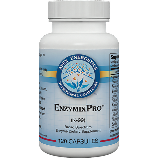 Enzymix Pro (K-99) - Apex Energetics - Broad Spectrum Digestive Enzyme and Nutrient Absorption Formula