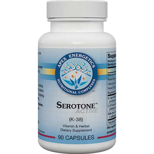 Serotone K-38 capsules by Apex Energetics with 5-HTP and SAMe for serotonin and mood support