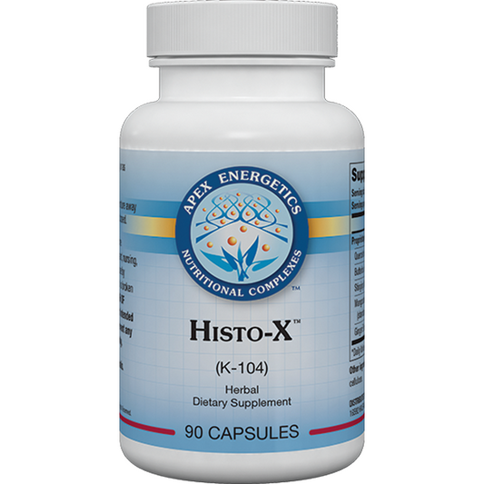 Histo-X K-104 capsules by Apex Energetics with quercetin and nettle for histamine and immune support
