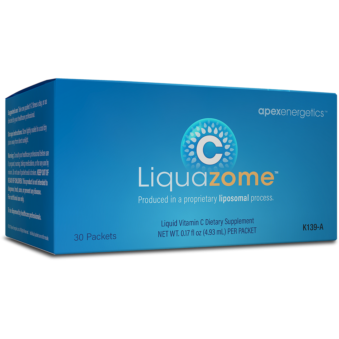 C Liquazome liposomal vitamin C liquid by Apex Energetics for immune and heart support