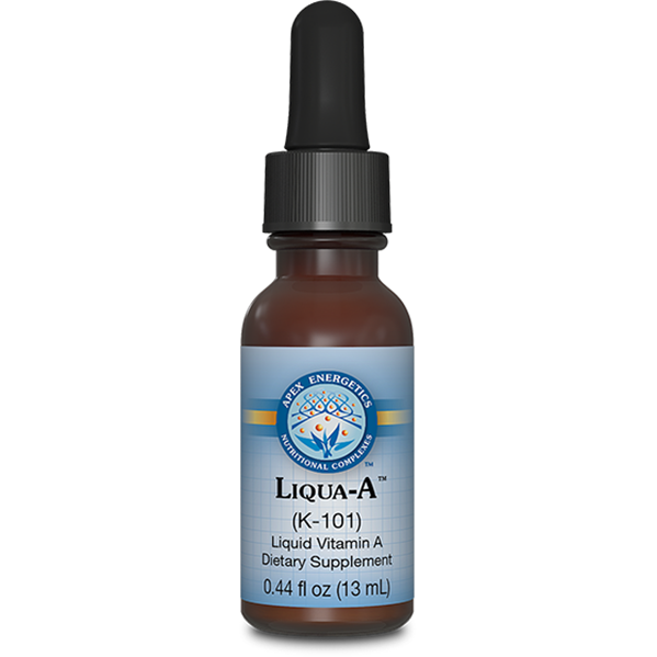 Liqua-A K101 vitamin A liquid drops by Apex Energetics for immune and vision support