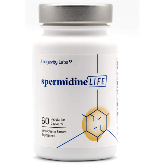 Spermidine Life Original 365+ wheat germ extract capsules from Dr. Daniel for cellular renewal support