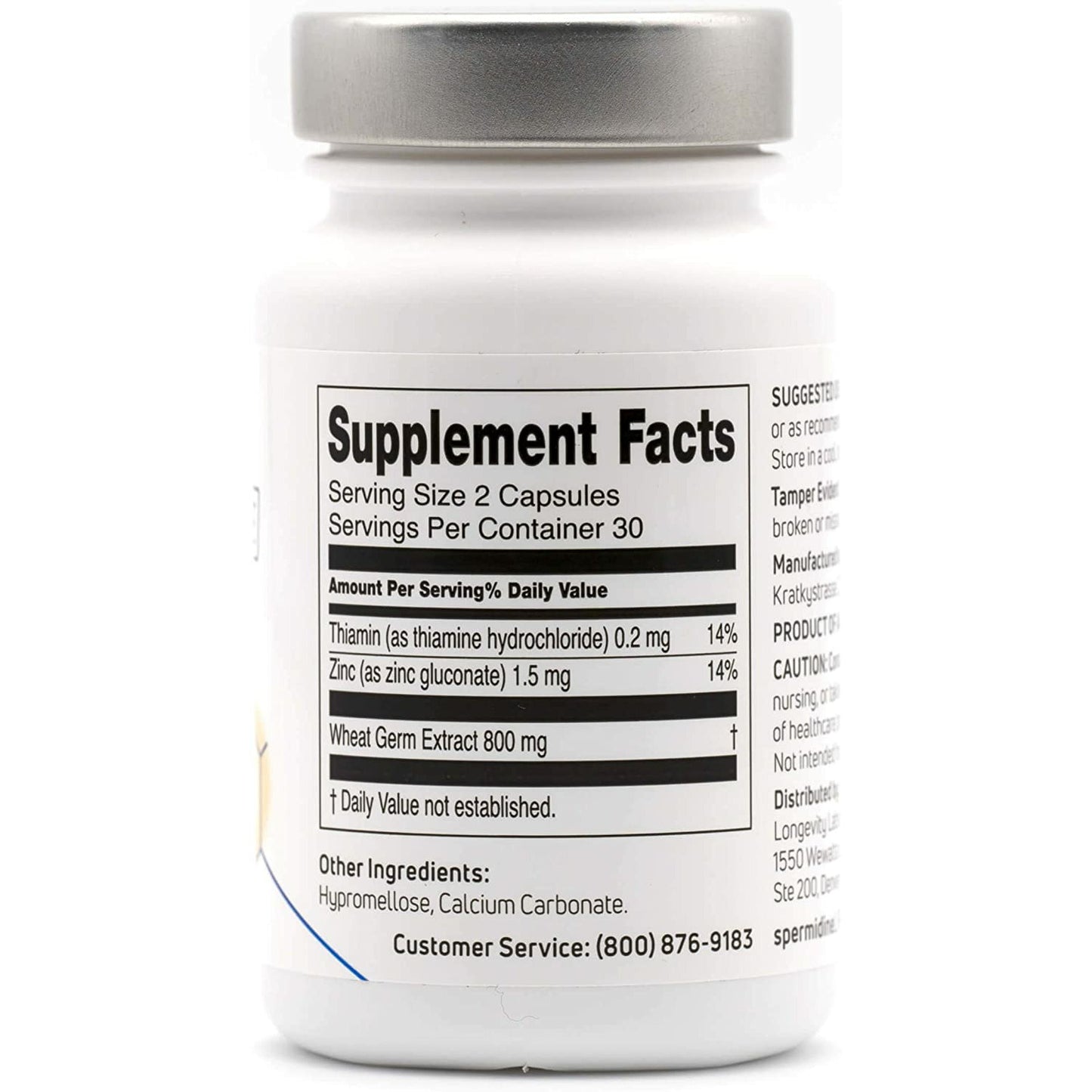 Spermidine Life Original 365+ | Contains Lab Verified Spermidine Rich Wheat Germ Extract