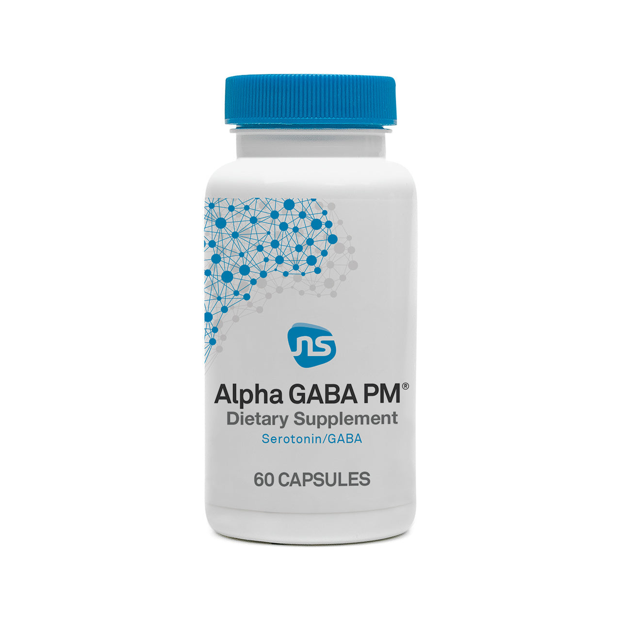 Alpha GABA PM - Neuroscience Inc - Researched blend of botanicals and 400 mg of L-theanine shown to induce calming brain waves and naturally improve sleep during times of stress*