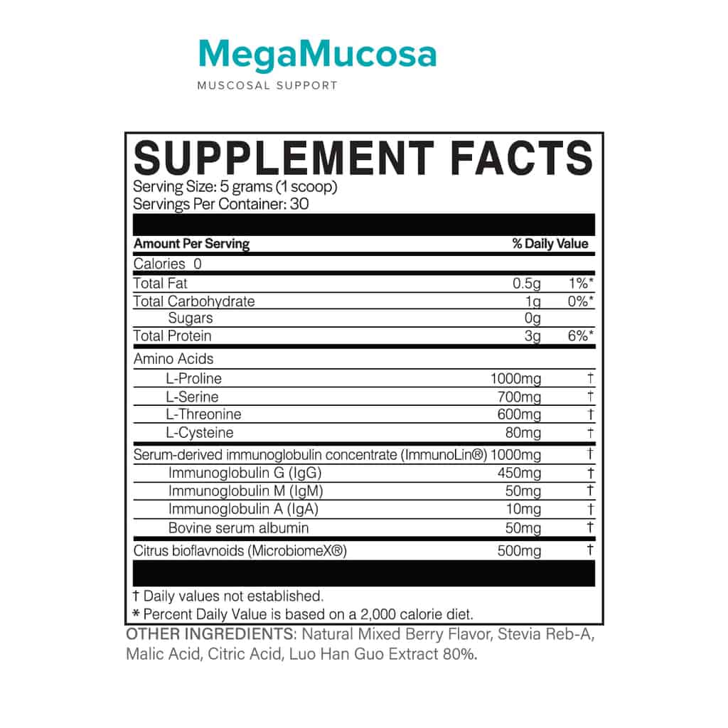 MegaMucosa - Microbiome Labs - Leaky Gut - Digestive Rebuilder