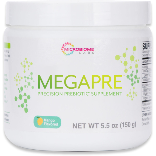 MegaPreBiotic Precision Prebiotic powder by Microbiome Labs for gut microbiome support