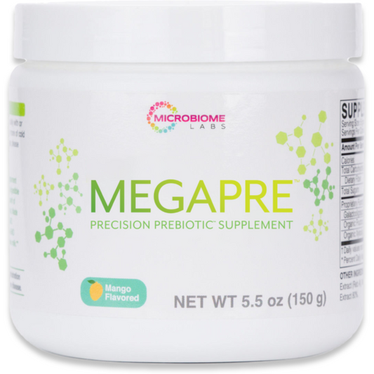 MegaPreBiotic Precision Prebiotic powder by Microbiome Labs for gut microbiome support