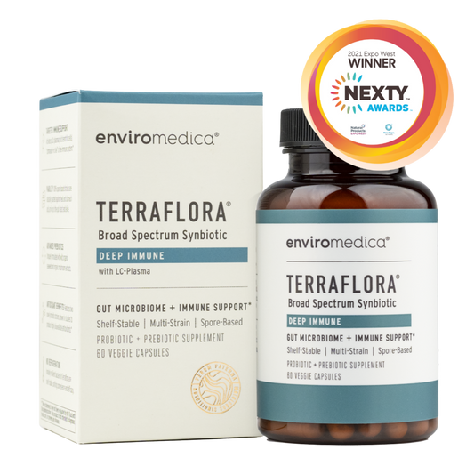 Enviromedica TerraFlora Deep Immune spore-based probiotic capsules for gut and immune support