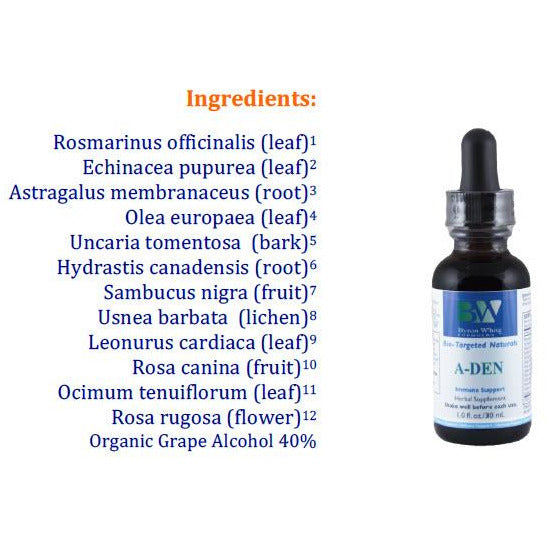 A-DEN herbal immune support tincture by Byron White Formulas