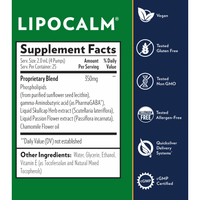 Thumbnail for LipoCalm - Quicksilver Scientific - Sleep Formula with PharaGABA, Skullcap and Passion Flower Extract