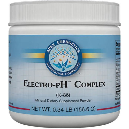 Electro-pH Complex K-86 powder by Apex Energetics for electrolyte and pH balance support