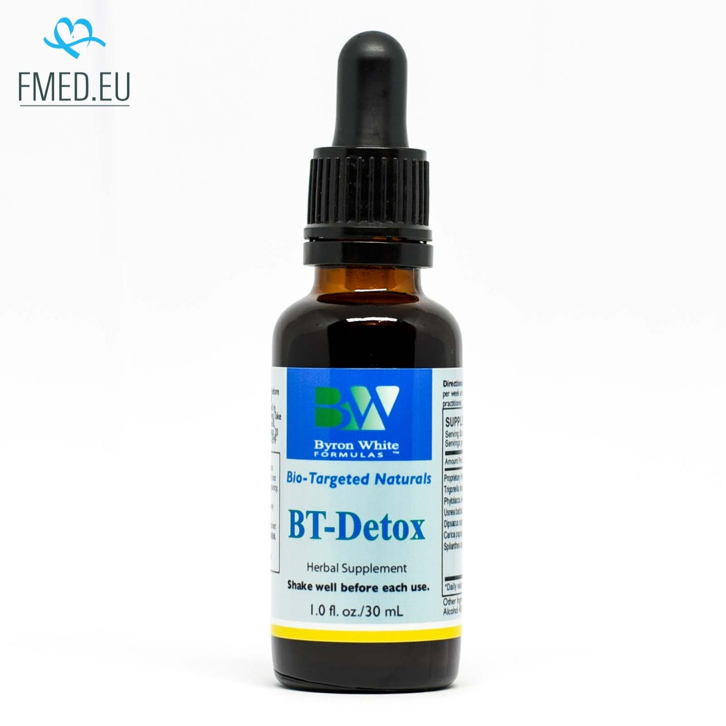 BT-Detox herbal tincture by Byron White Formulas for lymphatic and detoxification support