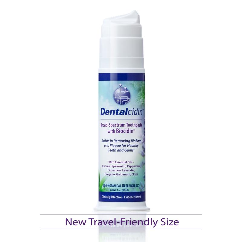 Dentalcidin toothpaste with Biocidin by Bio-Botanical Research for healthy teeth and gums