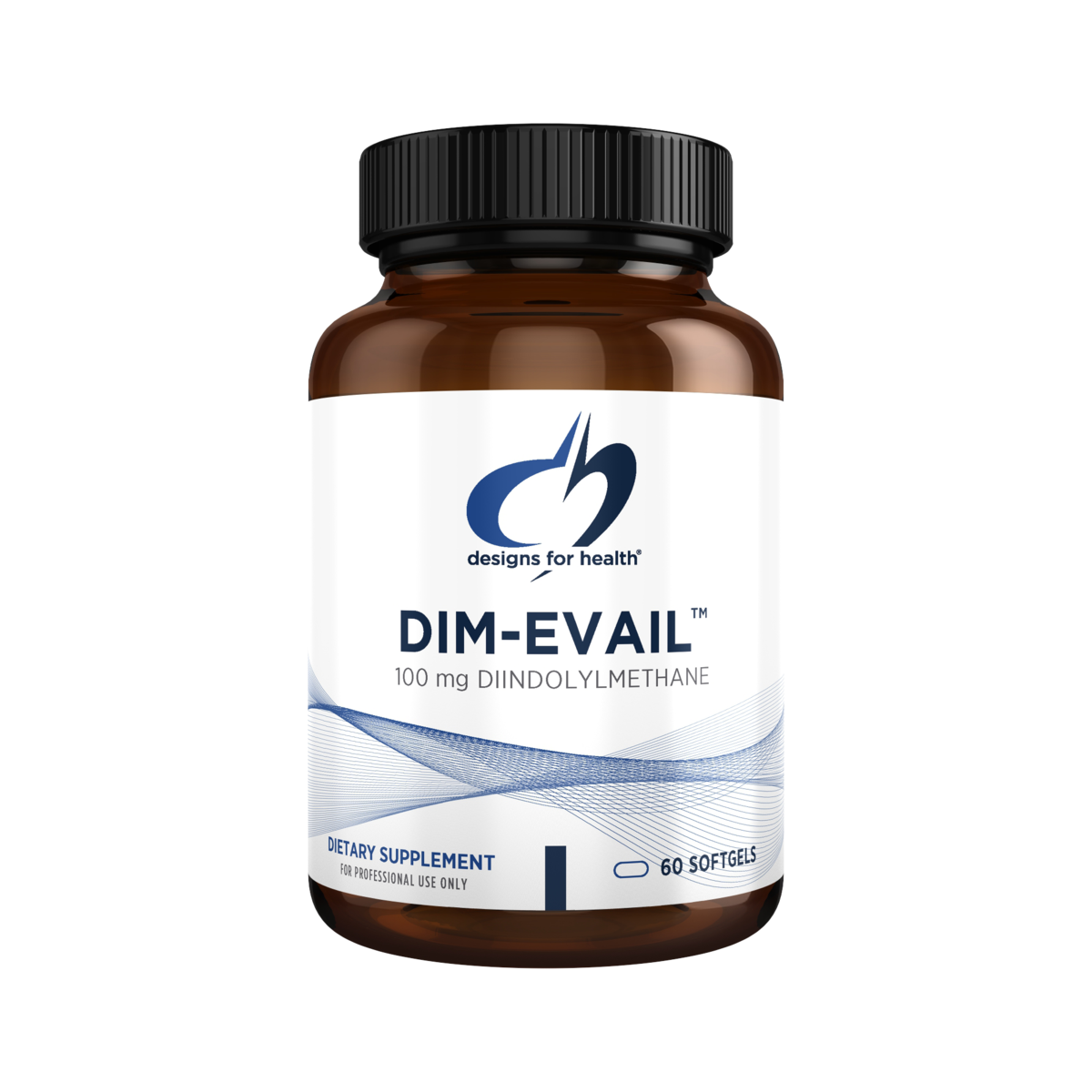 DIM-Evail softgels by Designs for Health with diindolylmethane for estrogen metabolism support