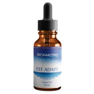 Est-Adapt liquid estriol drops by BioMatrix for female hormone and menopause support
