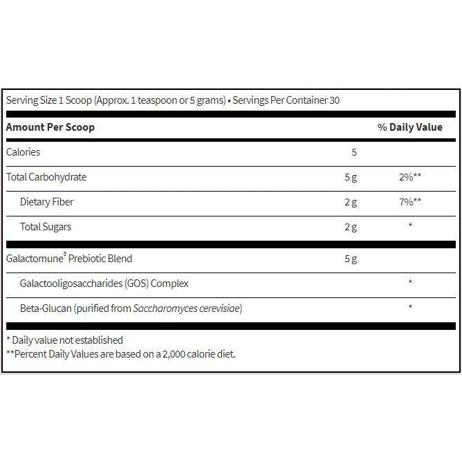 Galactomune Powder - Klaire Labs - Th1/Th2 immune-supportive prebiotic formula