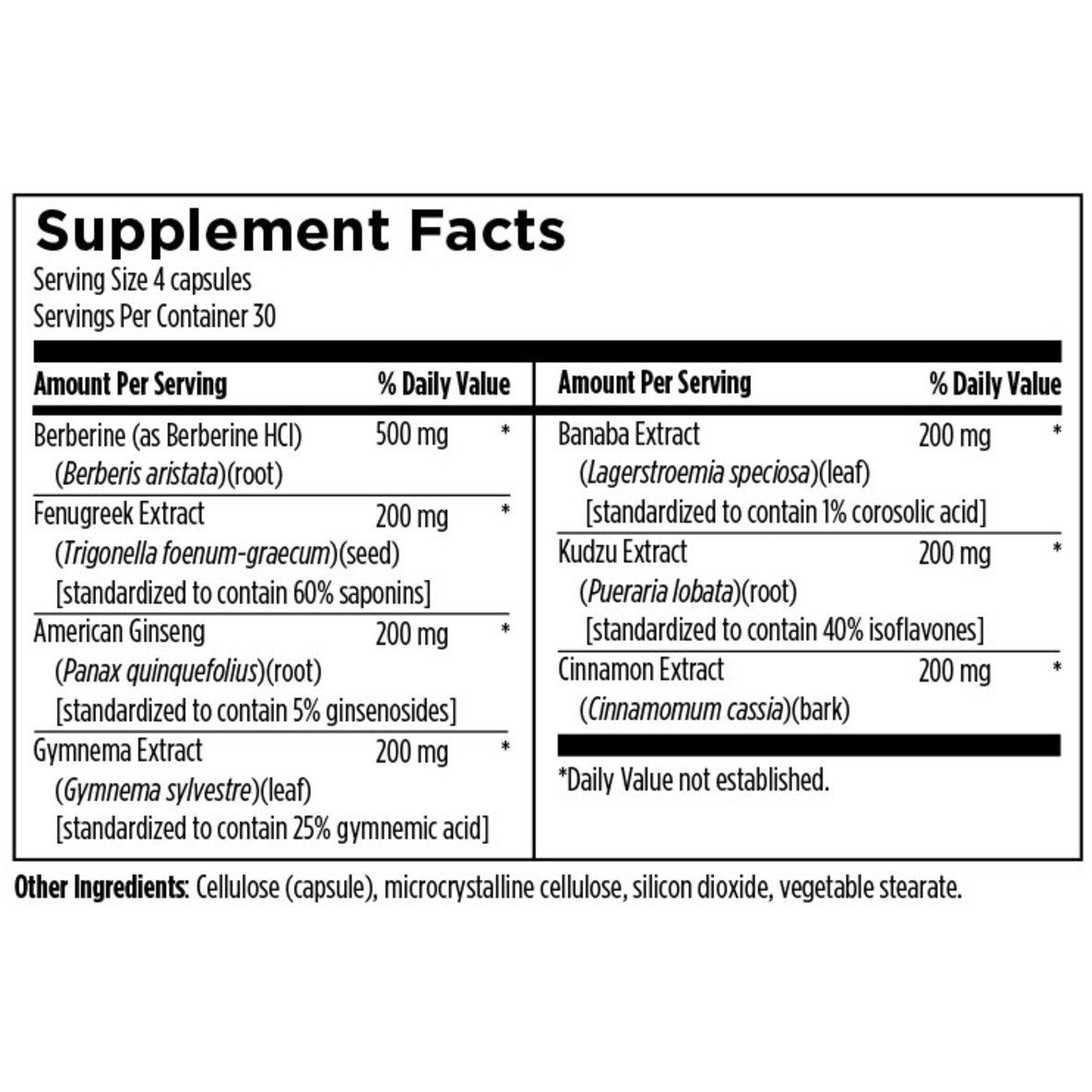 GlucoSupreme  - Designs for Health - Supports healthy insulin and glucose levels - cinnamon, banaba, isoflavones and more