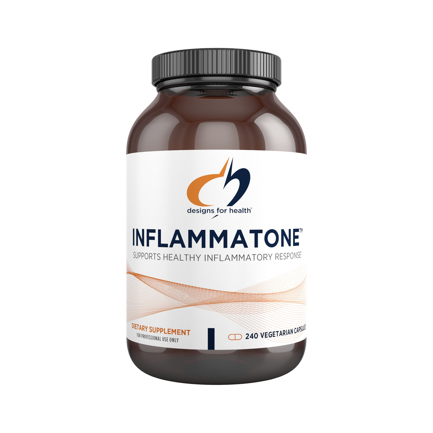 Inflammatone capsules by Designs for Health with proteolytic enzymes for inflammatory response support