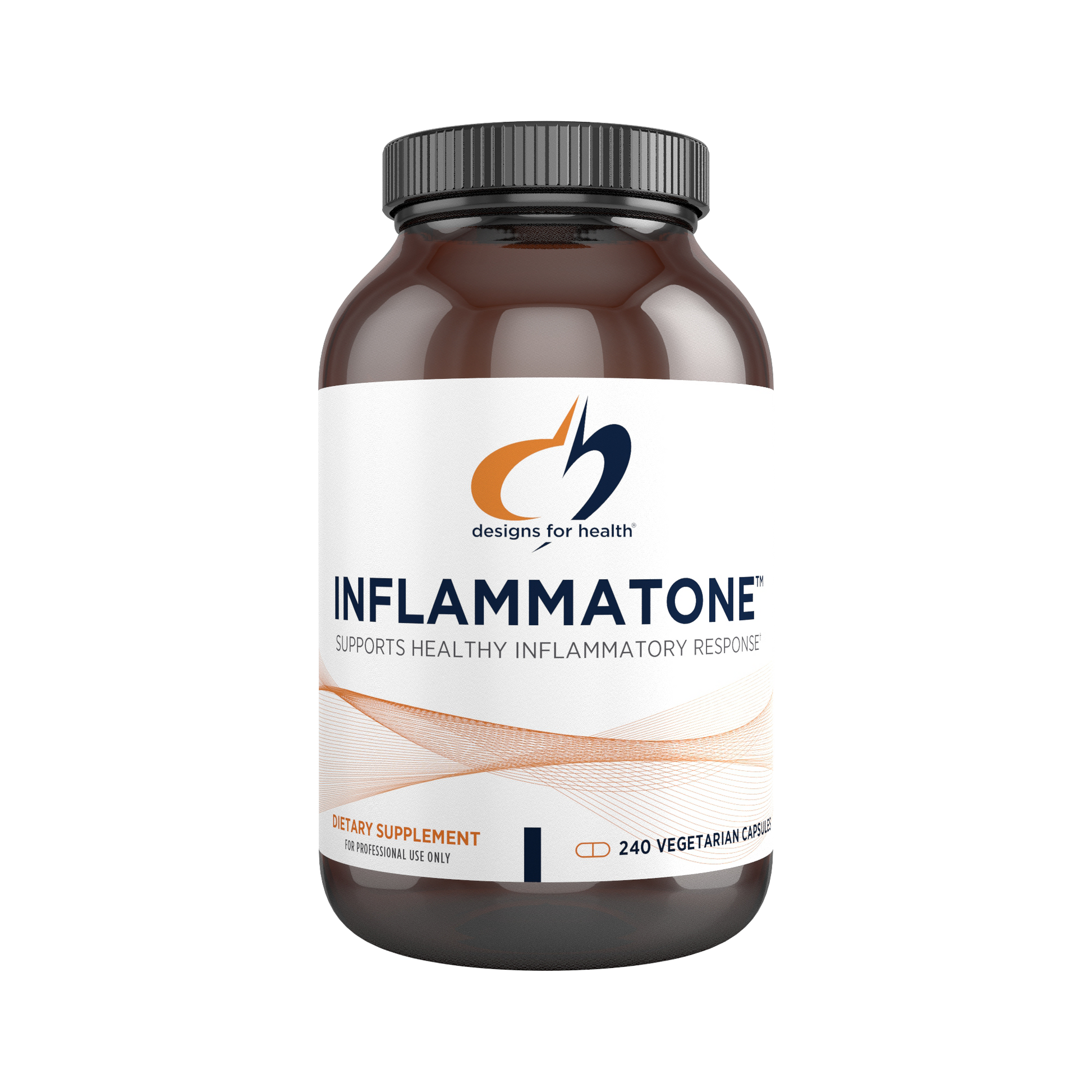 Inflammatone capsules by Designs for Health with proteolytic enzymes for inflammatory response support