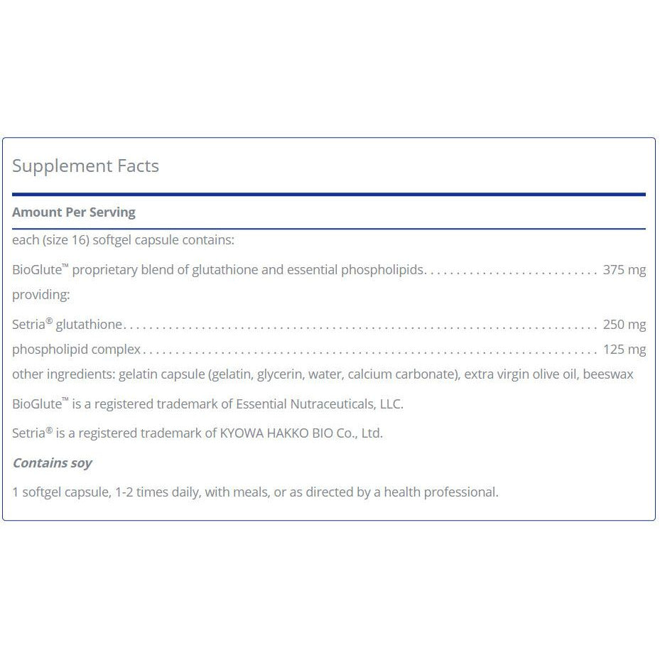 Liposomal Glutathione (30 capsules)- Pure Encapsulations - Enhanced-absorption liposomal glutathione