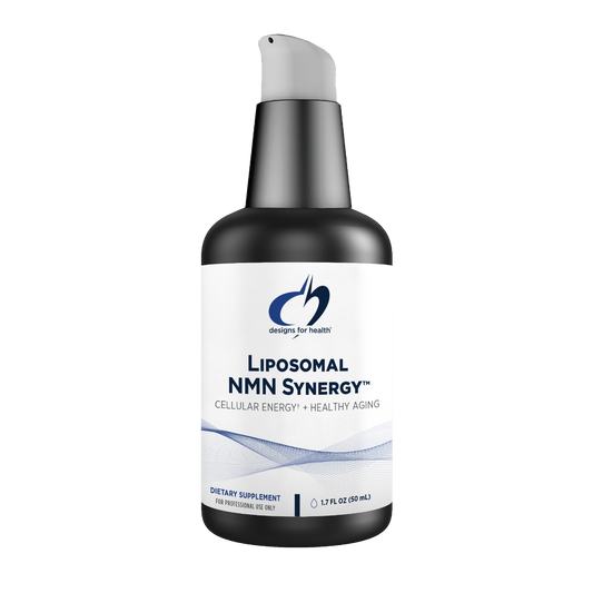 Liposomal NMN Synergy™  - Designs for Health - NAD+ improves energy utilization by cells and helps to repair damaged tissue